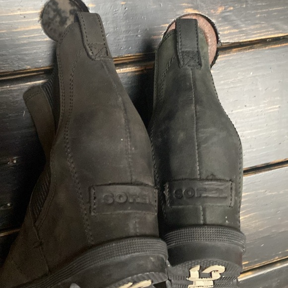 Sorel Joan of Arc Wedge Ankle Boots in Army Green - Size 6.5 - Picture 6 of 9